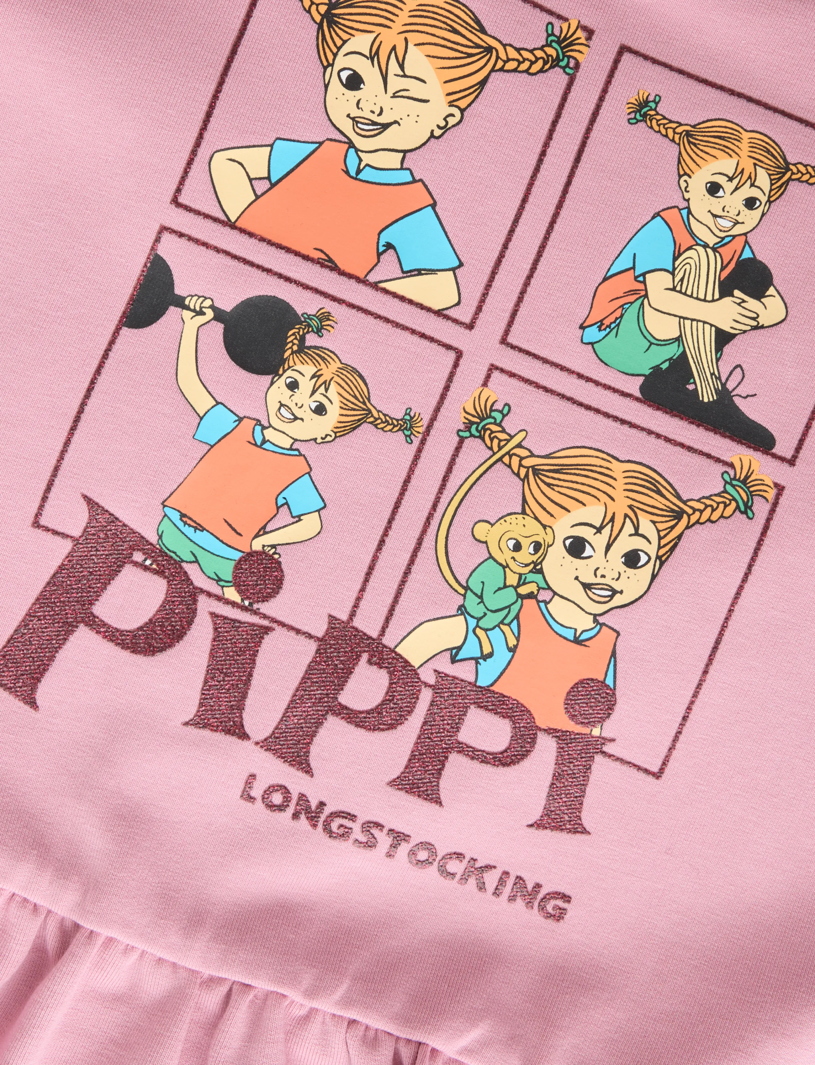 name it - NMFASTA PIPPI SWE DRESS BRU SKY - langärmelige babykleider - lilas - 2