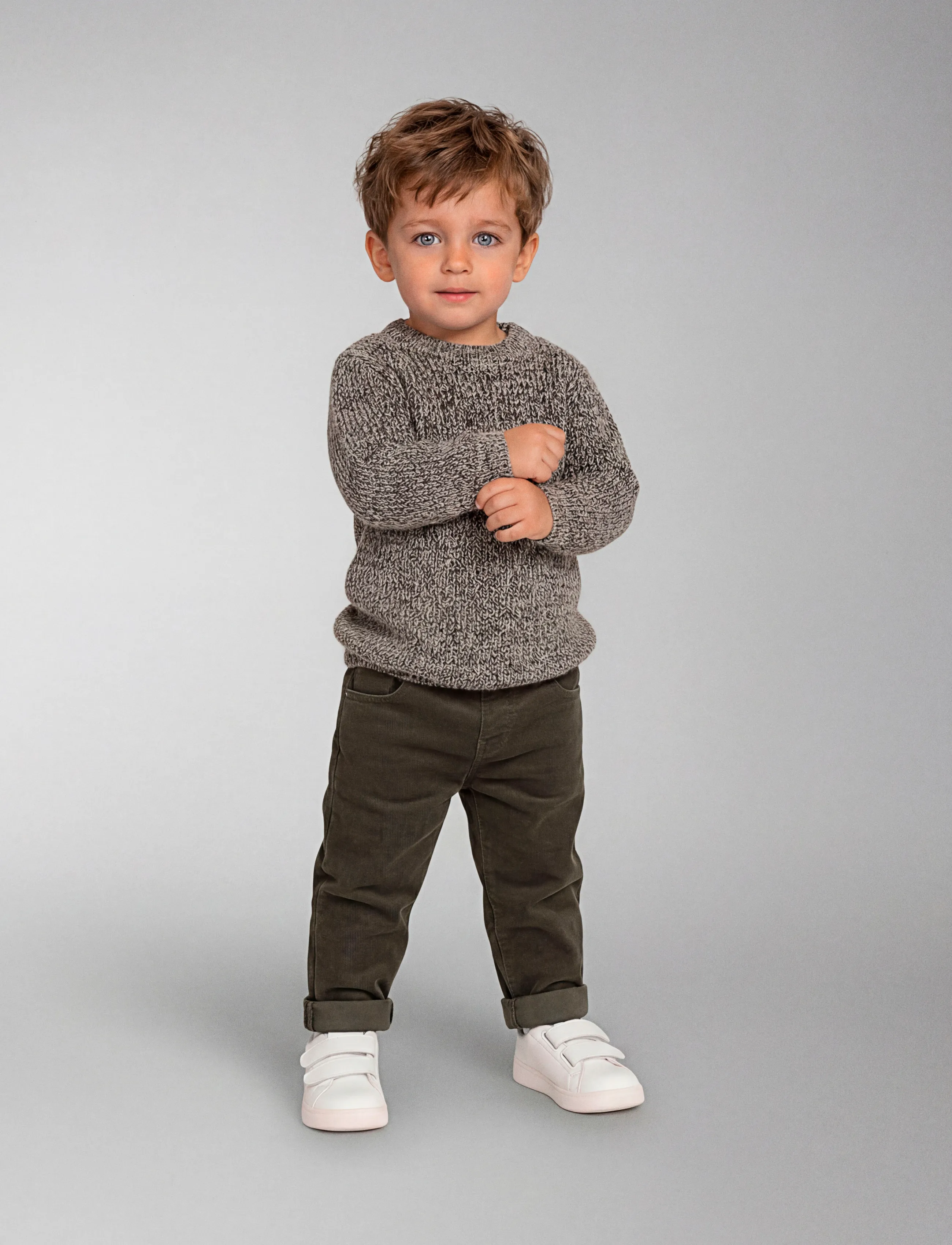 name it - NMMOTHEO LS KNIT - jumpers - birch - 2