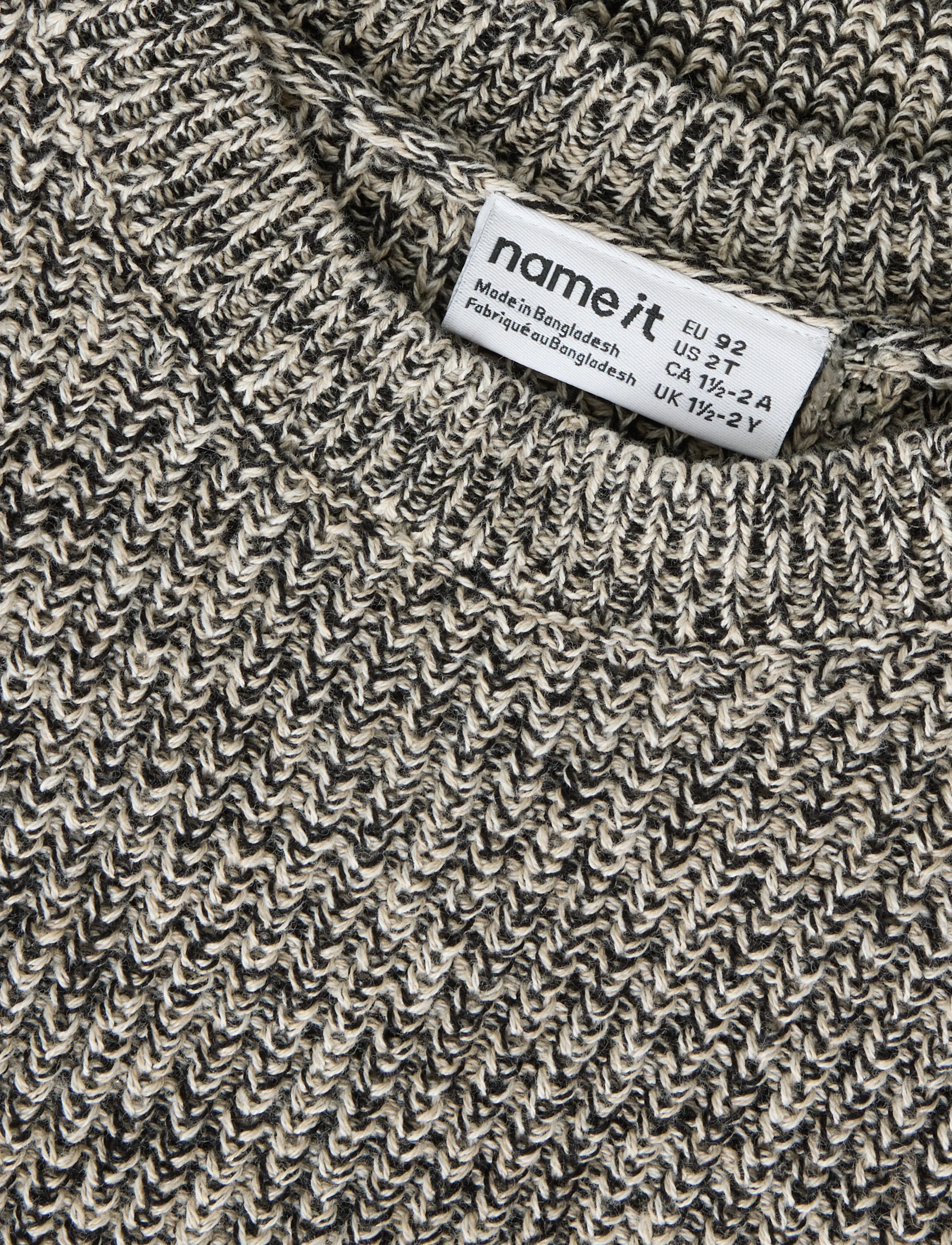 name it - NMMOTHEO LS KNIT - jumpers - birch - 4