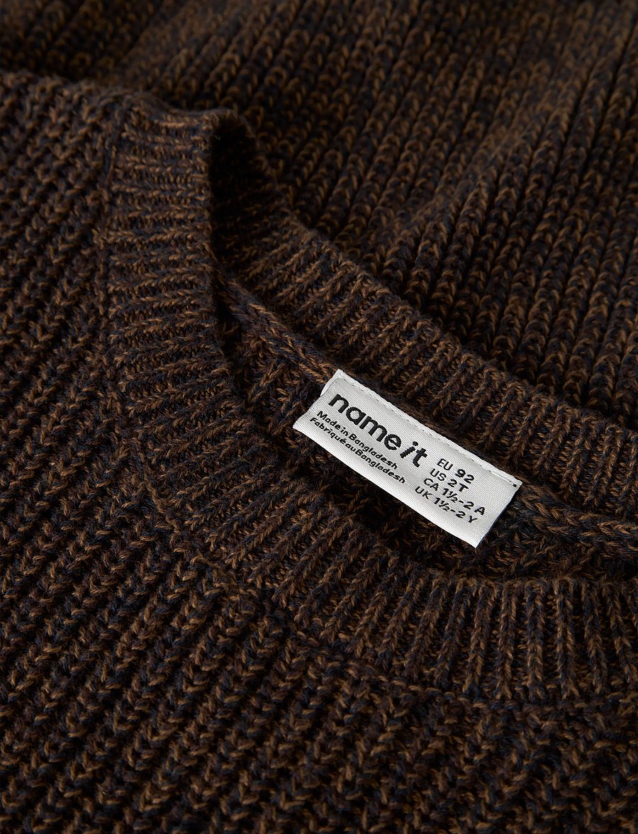name it - NMMOTHEO LS KNIT - pullover - chocolate plum - 3