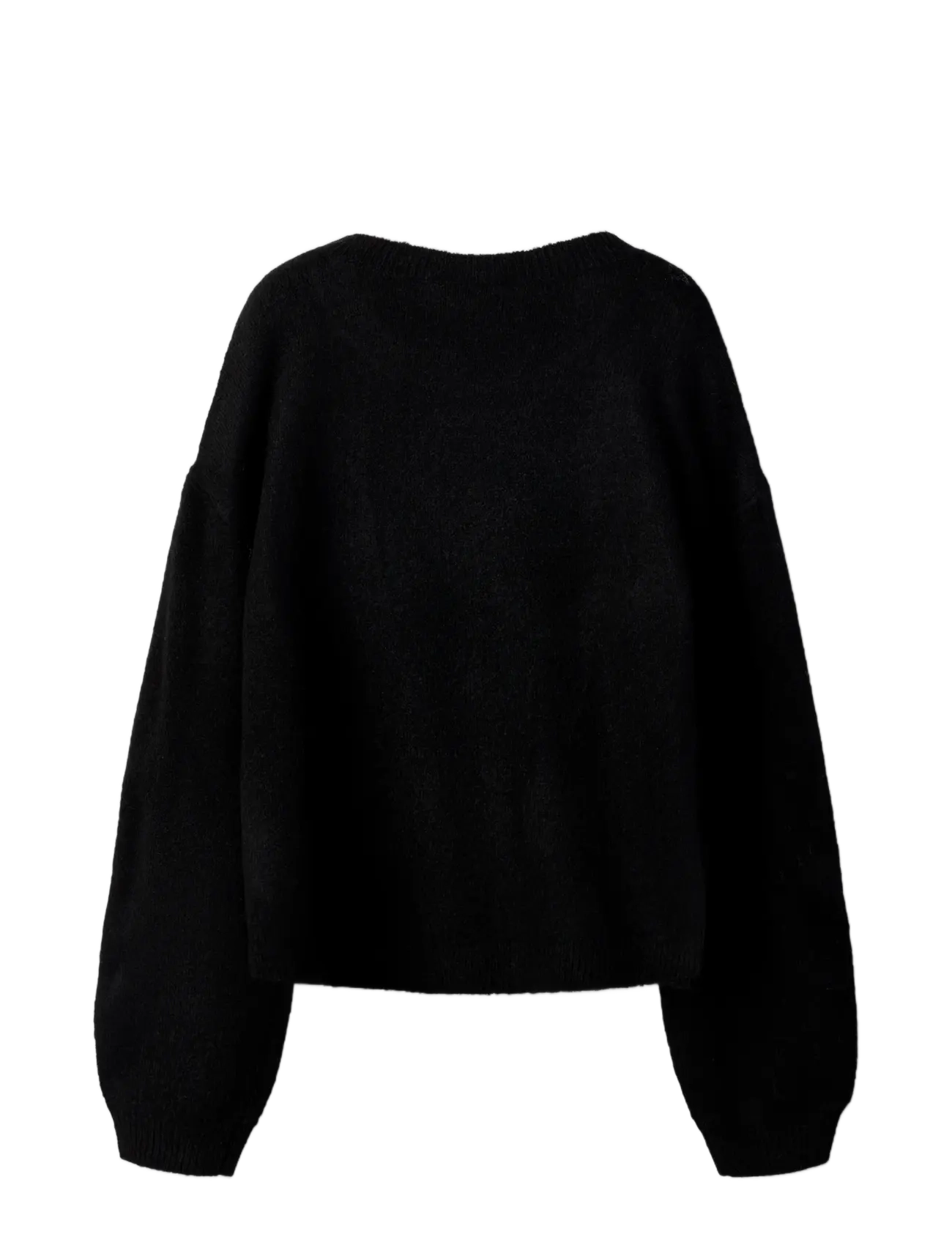 name it - NKFOGUSSE LS KNIT - stickade tröjor - black - 1