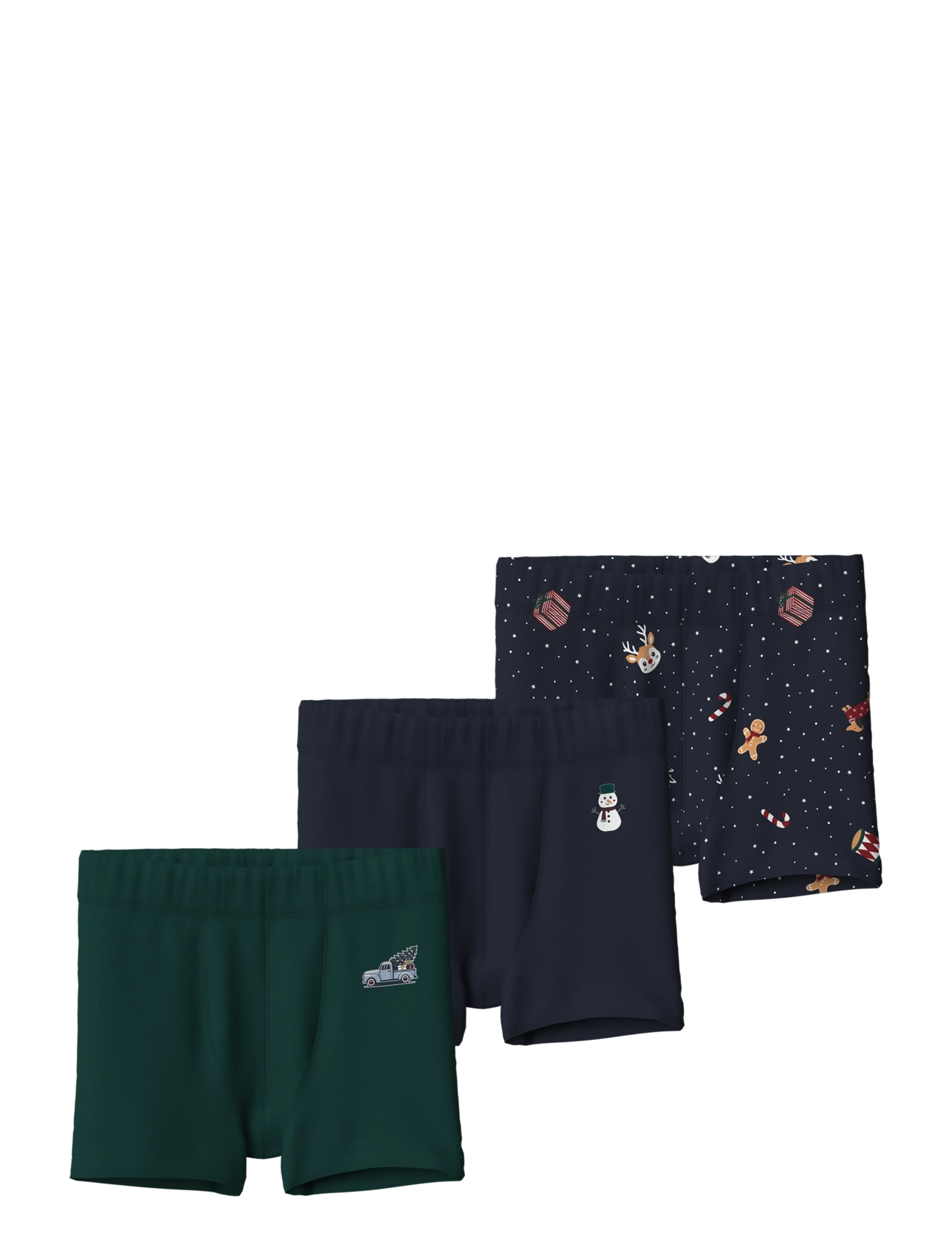 name it NMMVISMAS 3P TIGHTS GIFTPACK - Underbukser - NAVY BLAZER / navy