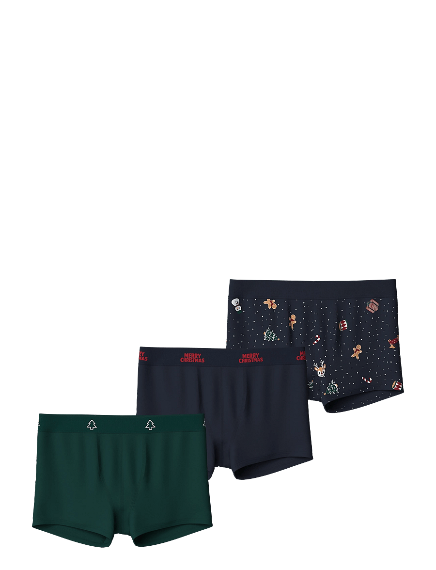 name it - NKMVISMAS 3P BOXER GIFTPACK - underbukser - navy blazer - 0