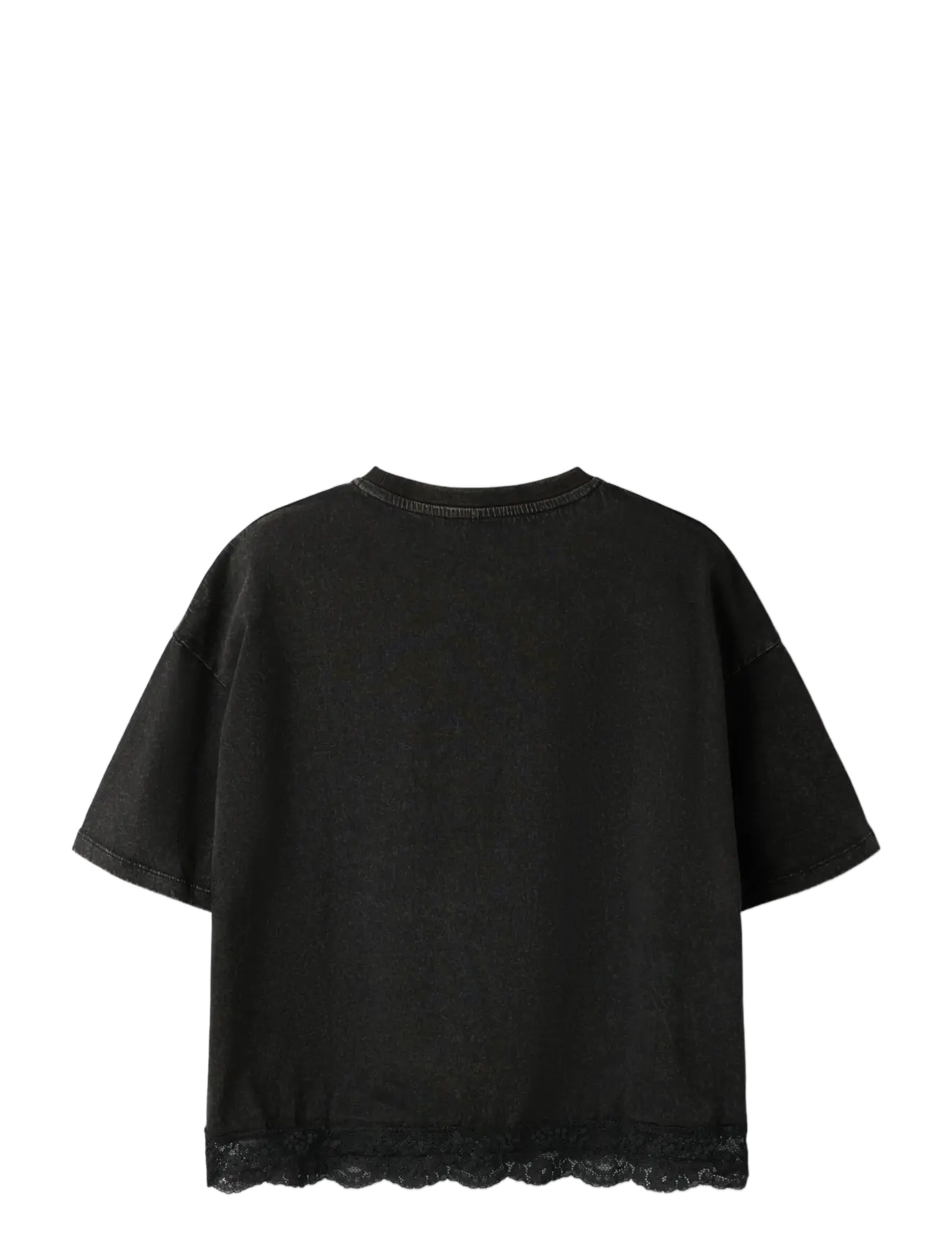 name it - NKFJAYLA SS RLX TOP - kurzärmelige - black beauty - 1