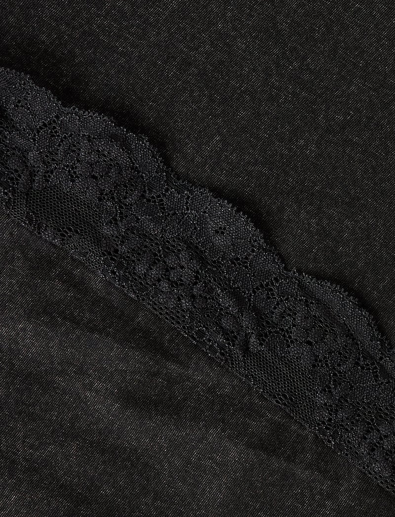 name it - NKFJAYLA SS RLX TOP - kortærmede t-shirts - black beauty - 5