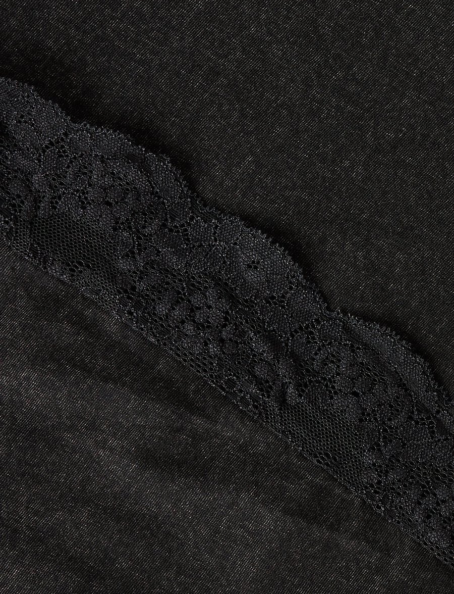 name it - NKFJAYLA SS RLX TOP - kortærmede t-shirts - black beauty - 5