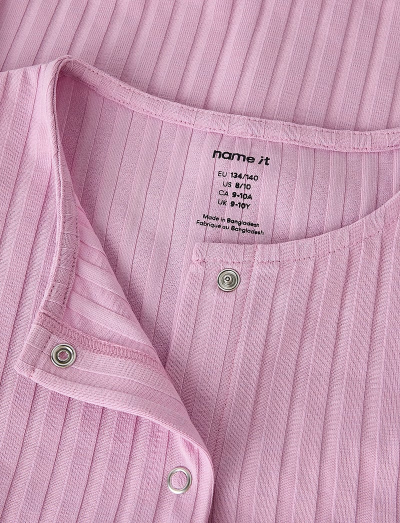name it - NKFJENNA SS SLIM CARD - kurzärmelige - full blooming pink - 4