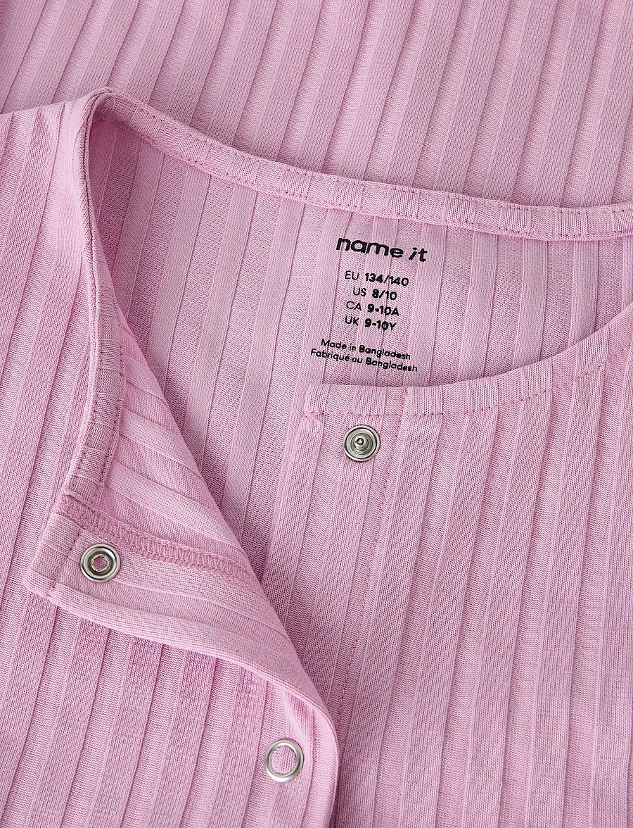 name it - NKFJENNA SS SLIM CARD - t-shirts à manches courtes - full blooming pink - 4