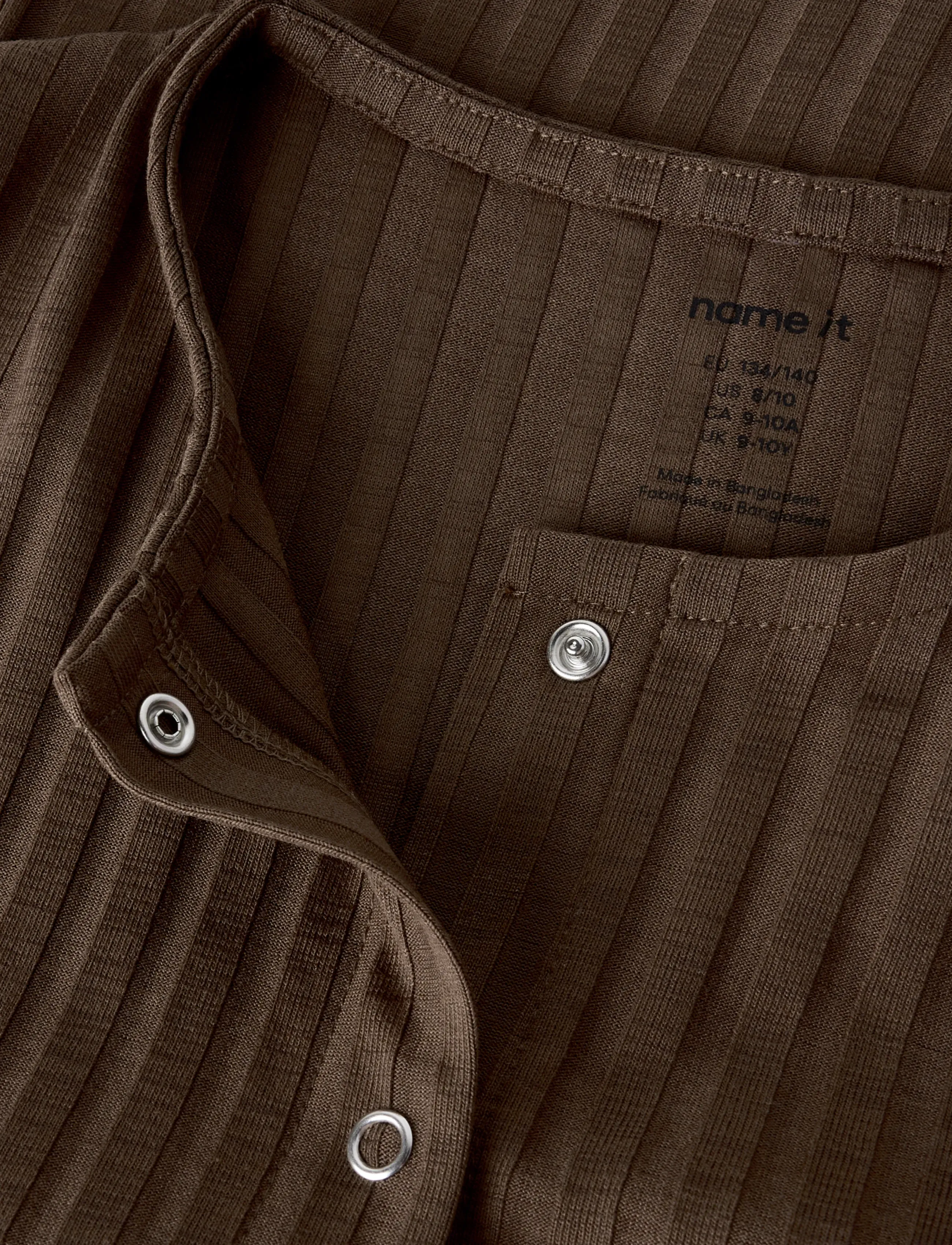name it - NKFJENNA SS SLIM CARD - kurzärmelige - sepia - 2