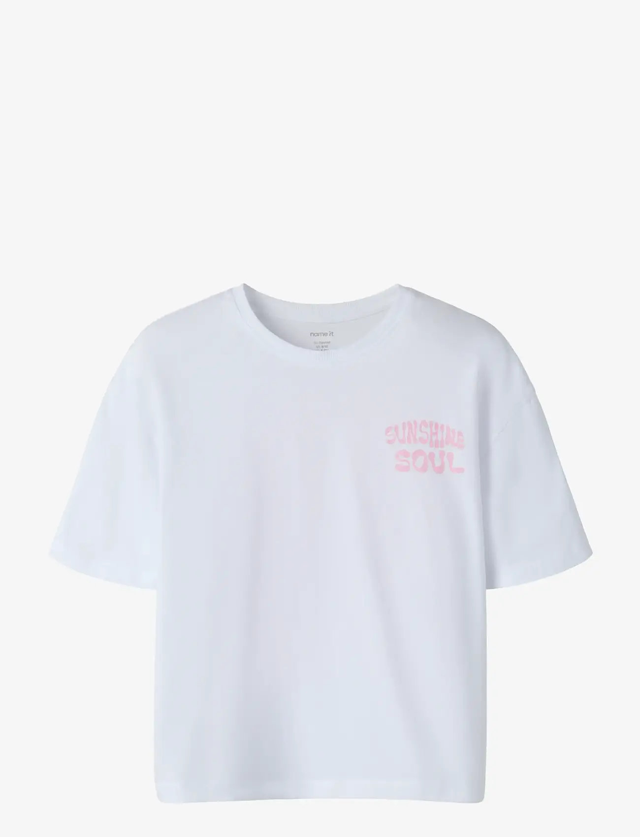 name it - NKFJUNO SS NREG TOP BOX - kortærmede t-shirts - bright white - 1