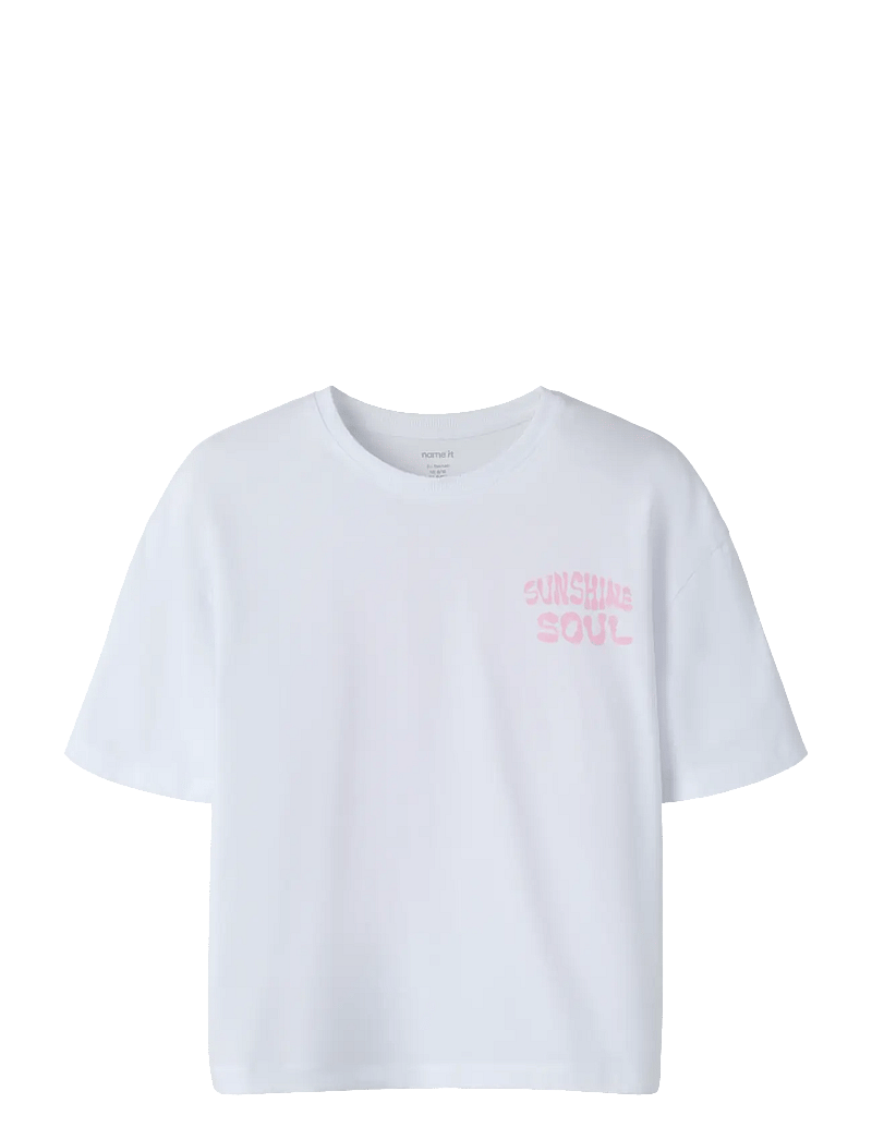 name it - NKFJUNO SS NREG TOP BOX - kortærmede t-shirts - bright white - 1