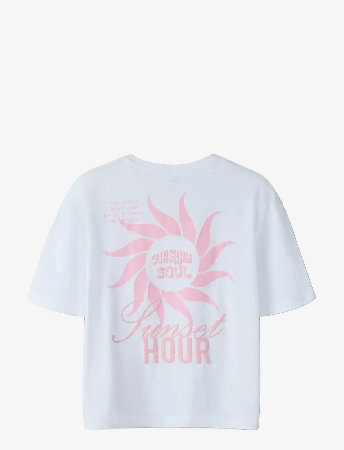 name it - NKFJUNO SS NREG TOP BOX - kortærmede t-shirts - bright white - 2