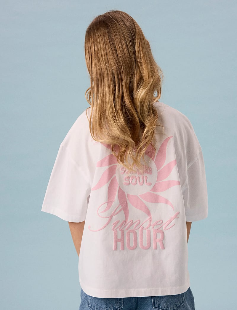 name it - NKFJUNO SS NREG TOP BOX - kortærmede t-shirts - bright white - 0