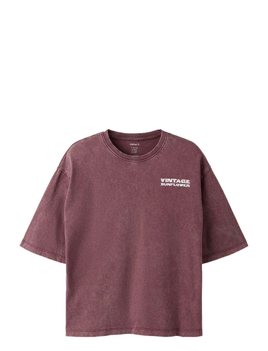 name it - NKFJADA SS NREG TOP - kortärmade t-shirts - bitter chocolate - 1