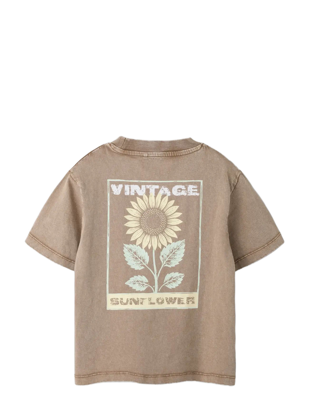 name it - NKFJADA SS NREG TOP - kortärmade t-shirts - sepia - 1