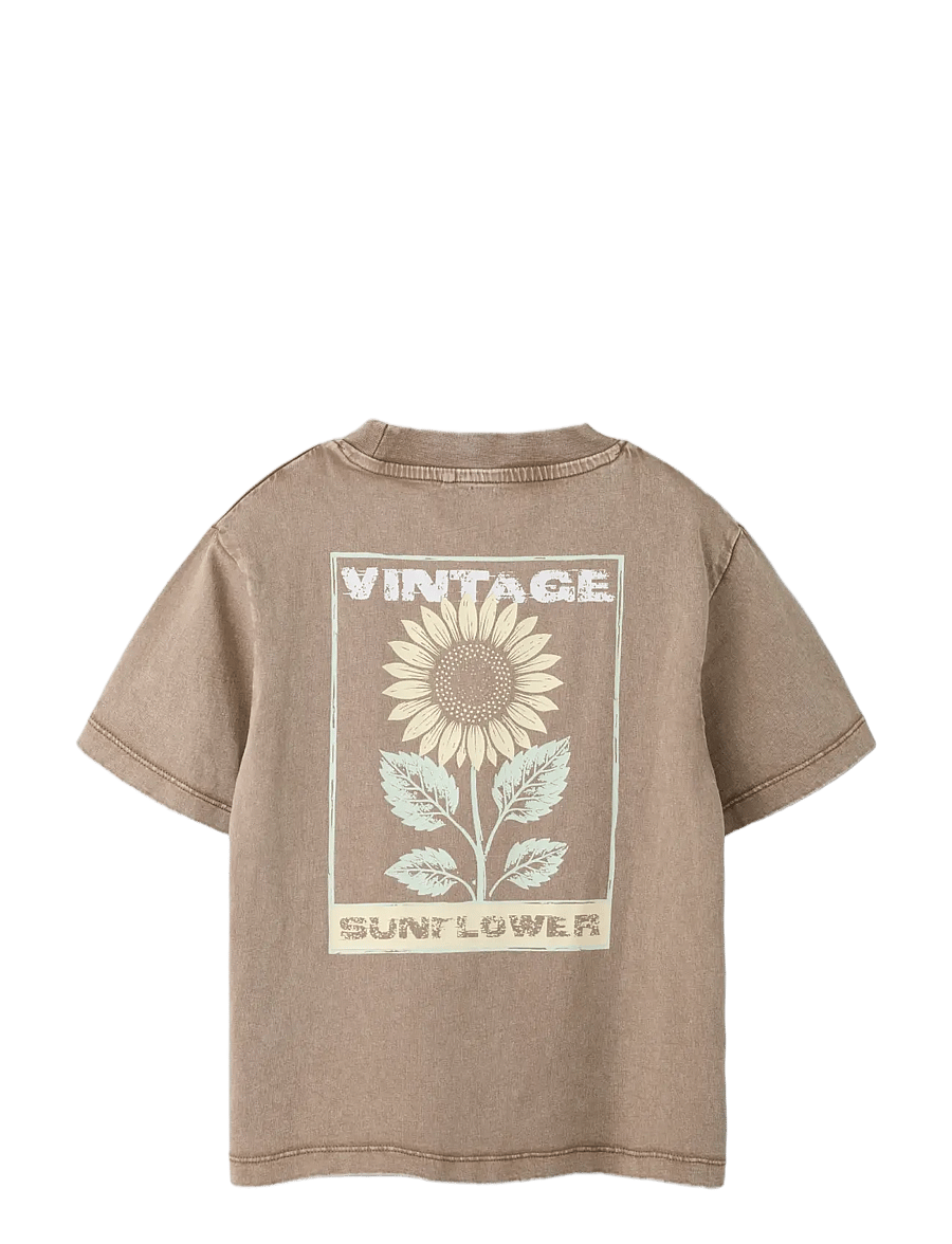 name it - NKFJADA SS NREG TOP - kortärmade t-shirts - sepia - 1