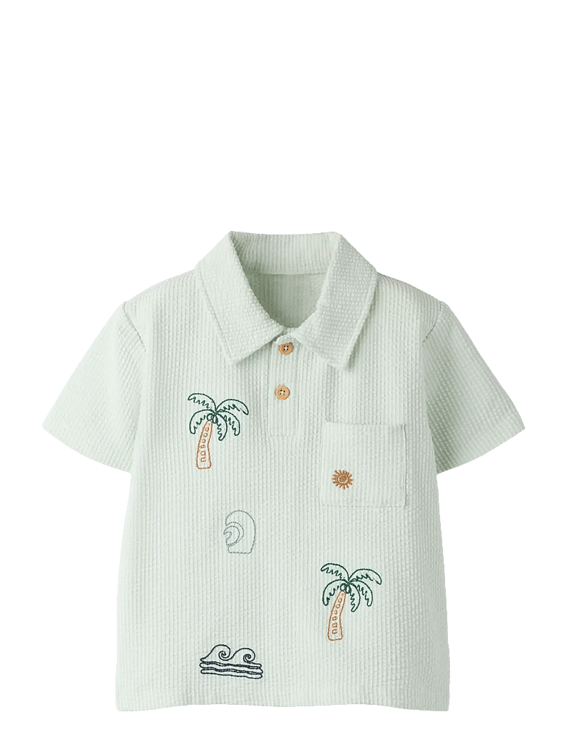 name it - NMMJAMKA SS POLO - short-sleeved polos - desert sage - 0
