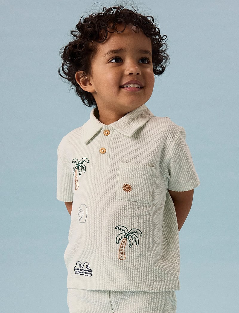 name it - NMMJAMKA SS POLO - short-sleeved polos - desert sage - 3