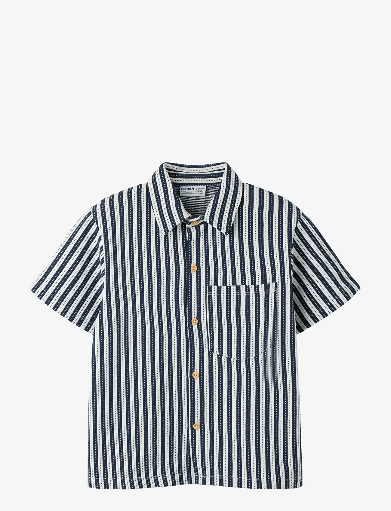 name it - NKMJAX SS NREG SHIRT - kortærmede skjorter - cloud dancer - 0