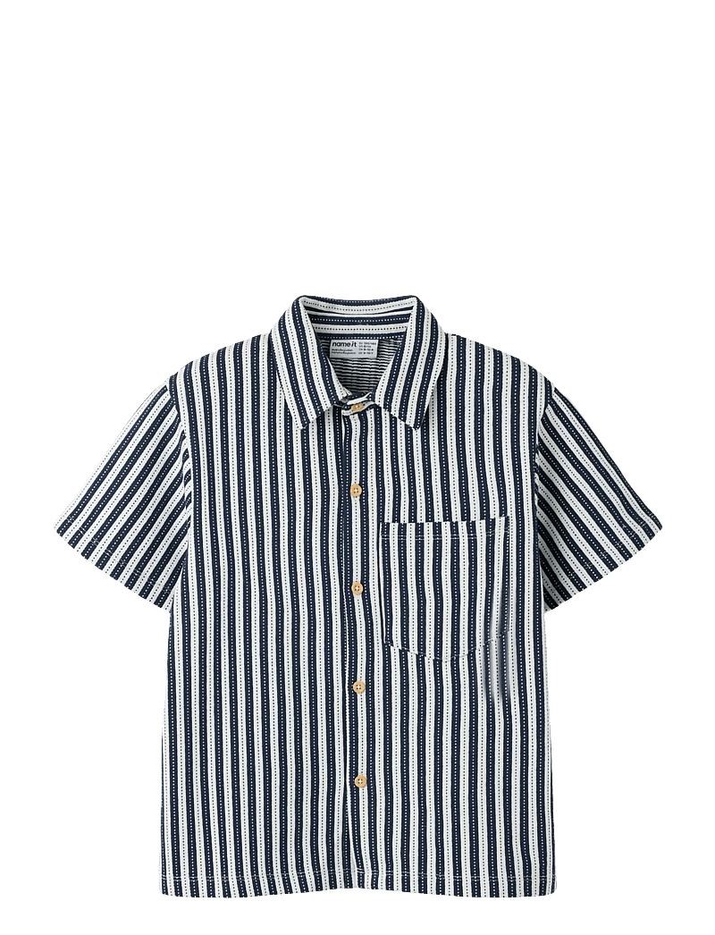 name it - NKMJAX SS NREG SHIRT - kortærmede skjorter - cloud dancer - 0
