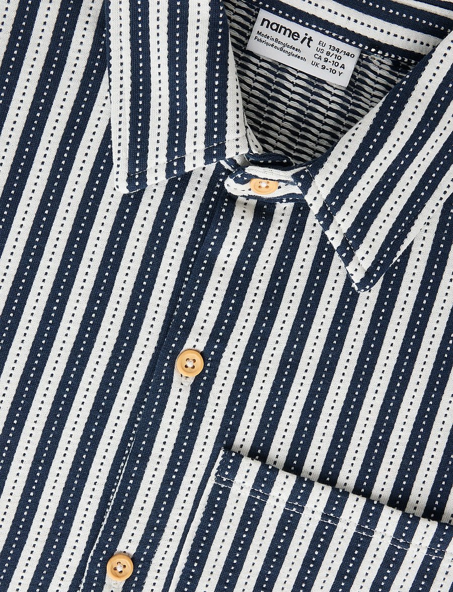 name it - NKMJAX SS NREG SHIRT - kurzärmlige hemden - cloud dancer - 4