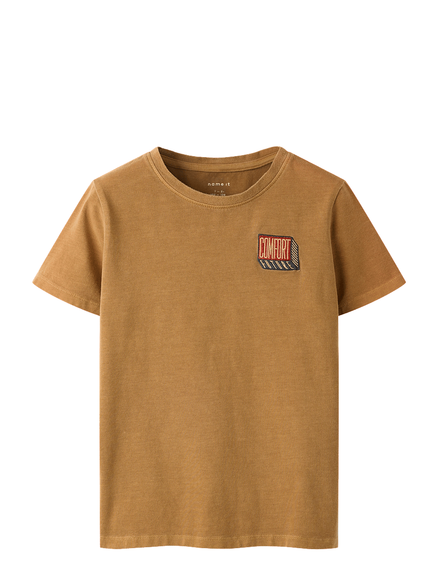 name it - NKMJOEEL SS NREG TOP - kortärmade t-shirts - sepia - 0