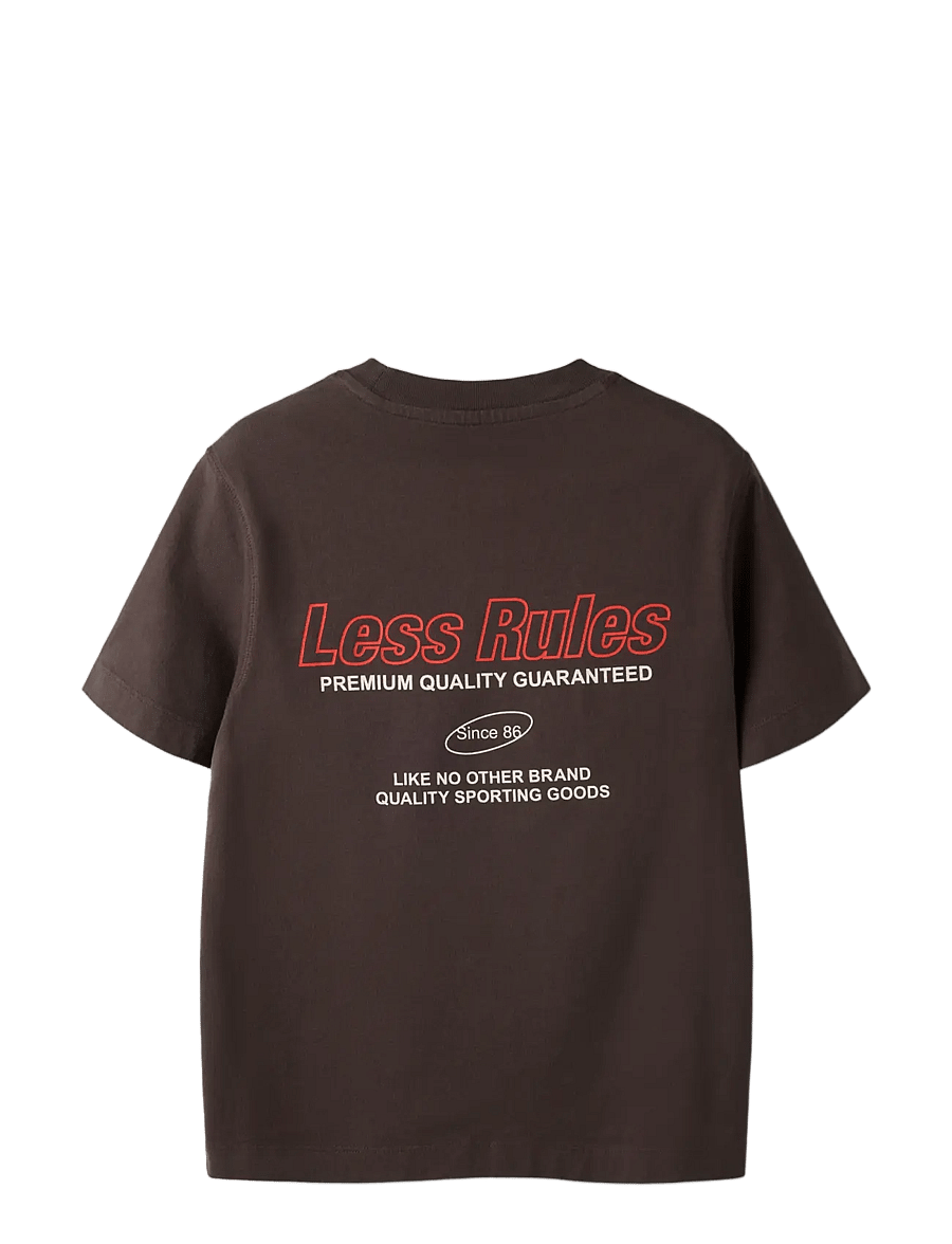 name it - NKMJUDE SS NREG TOP - kortärmade t-shirts - chocolate brown - 2