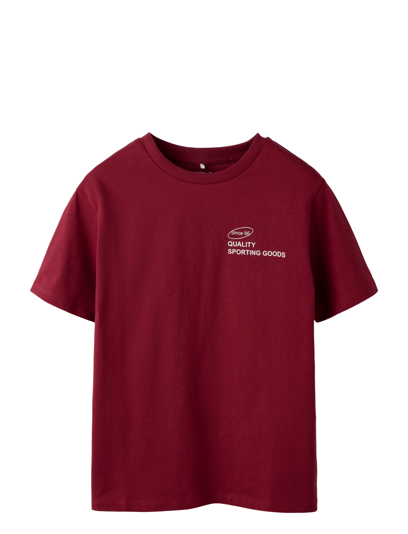 name it NKMJUDE SS NREG TOP - Kortärmade t-shirts - SCOOTER / burgundy