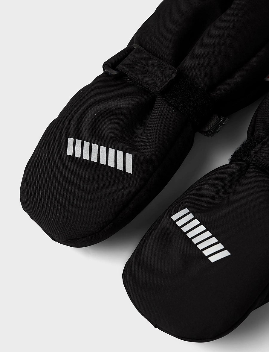 name it - NMNSNOW10 MITTEN FO NOOS - kindad - black - 3