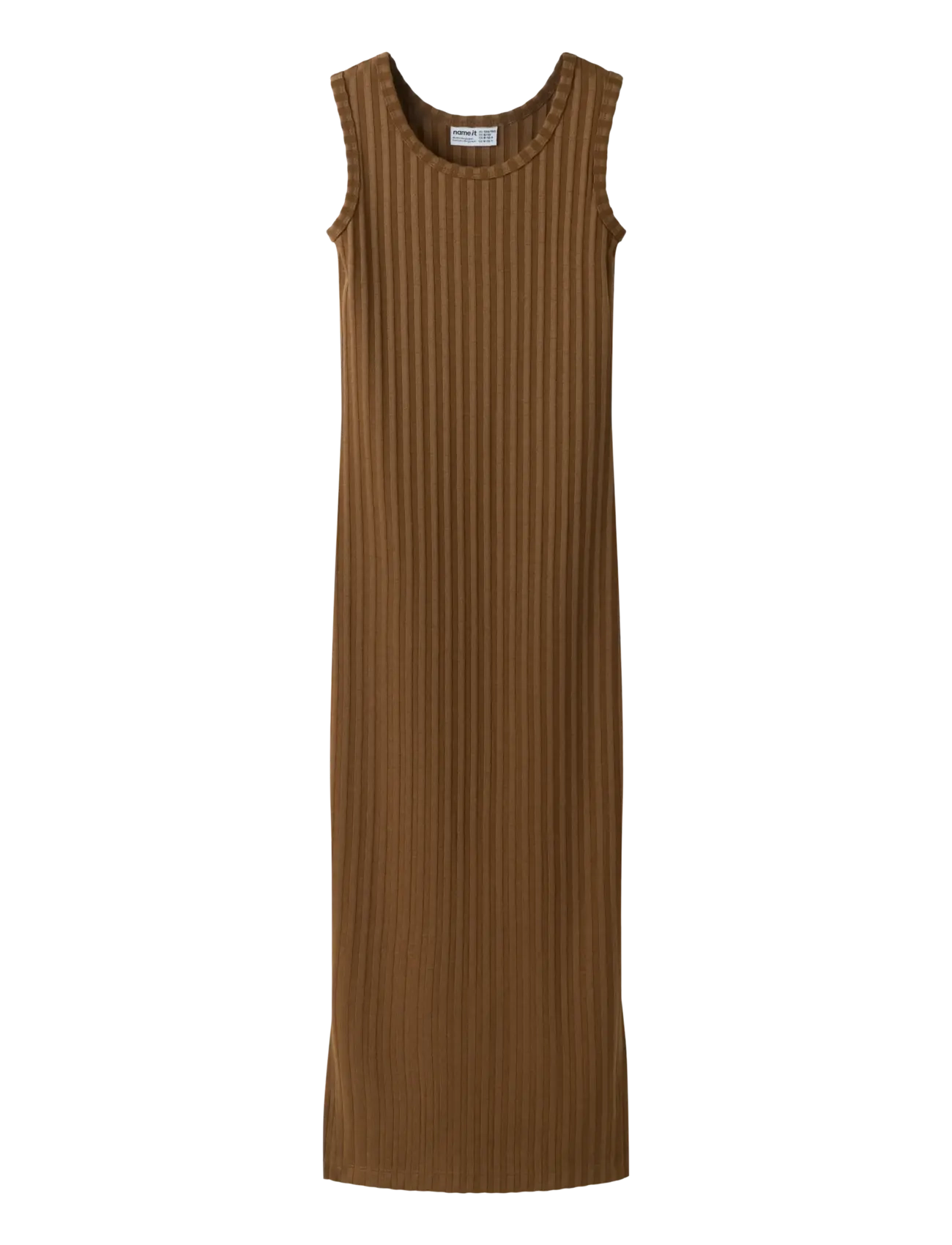 name it NKFJENNA SL SLIM MAXI DRESS - Robes - SEPIA / brown