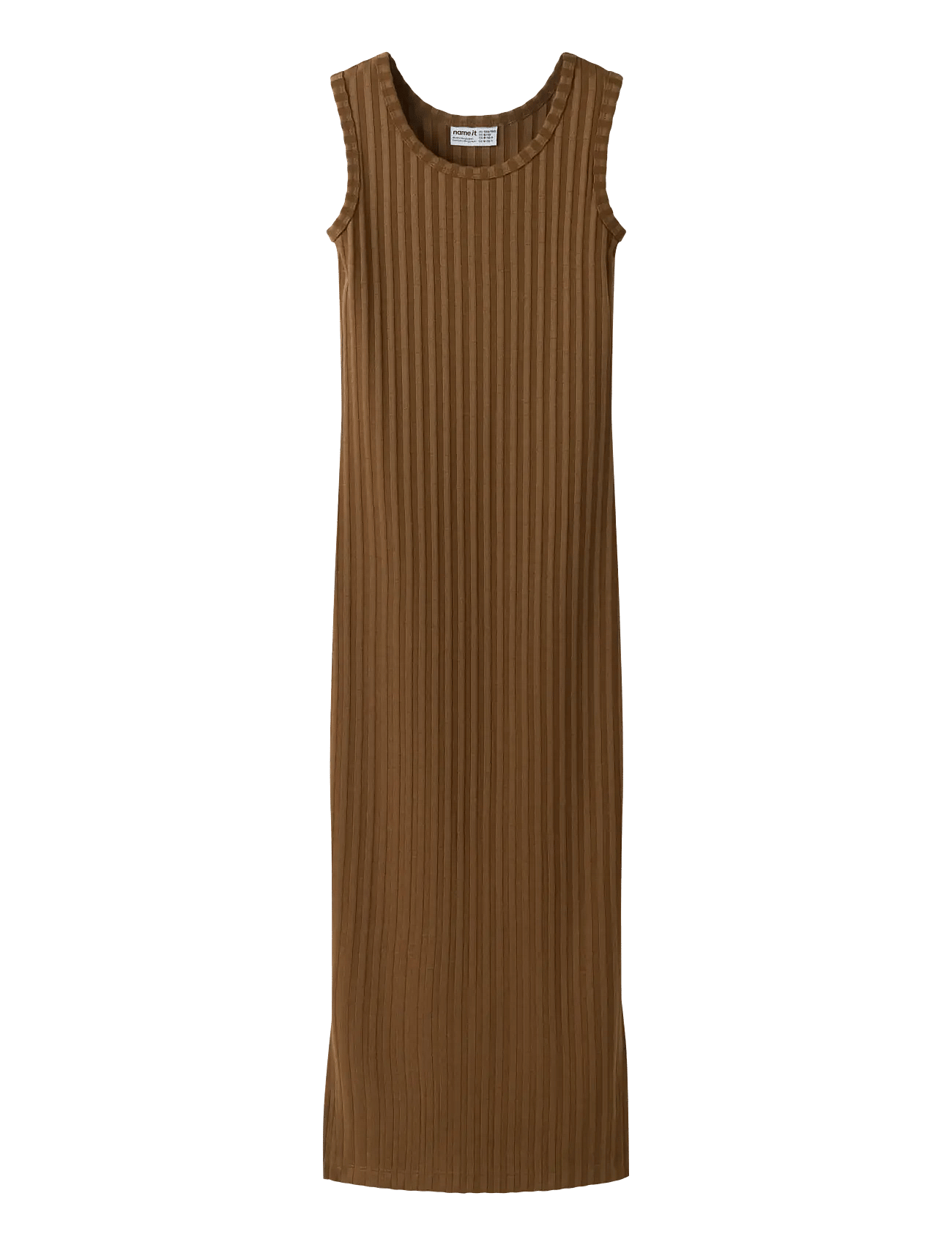NKFJENNA SL SLIM MAXI DRESS - SEPIA