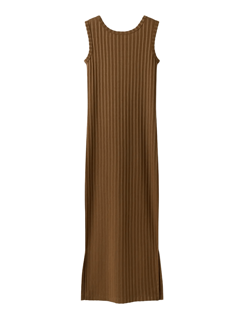 name it - NKFJENNA SL SLIM MAXI DRESS - Ærmeløse hverdagskjoler - sepia - 1