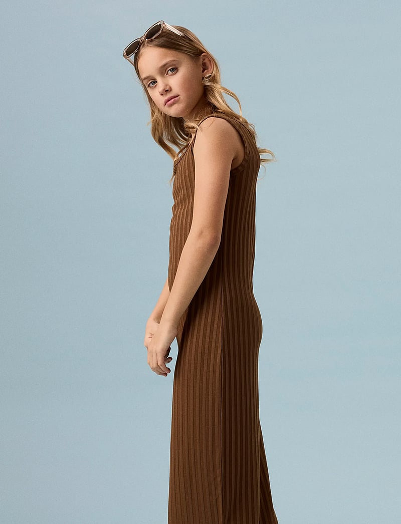 name it - NKFJENNA SL SLIM MAXI DRESS - Ærmeløse hverdagskjoler - sepia - 3