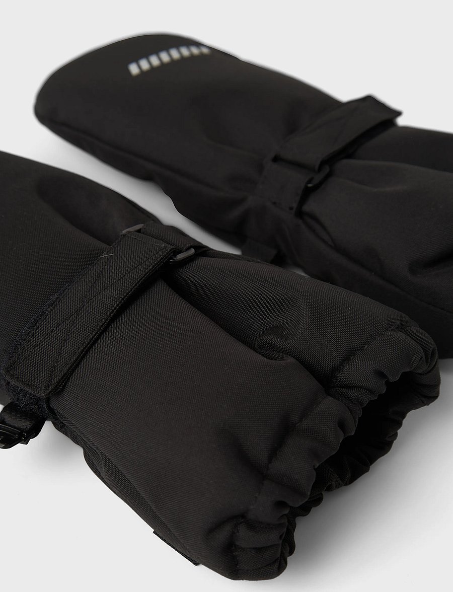 name it - NKNSNOW10 MITTEN FO - kindad - black - 3