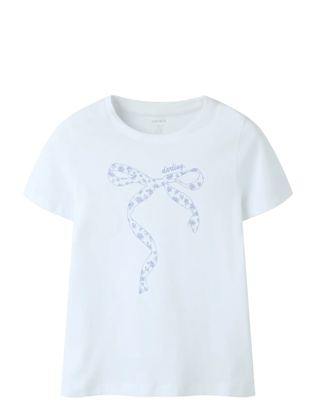 name it NKFHIKANA SS TOP - Teismelised 140-176 - BRIGHT WHITE / white