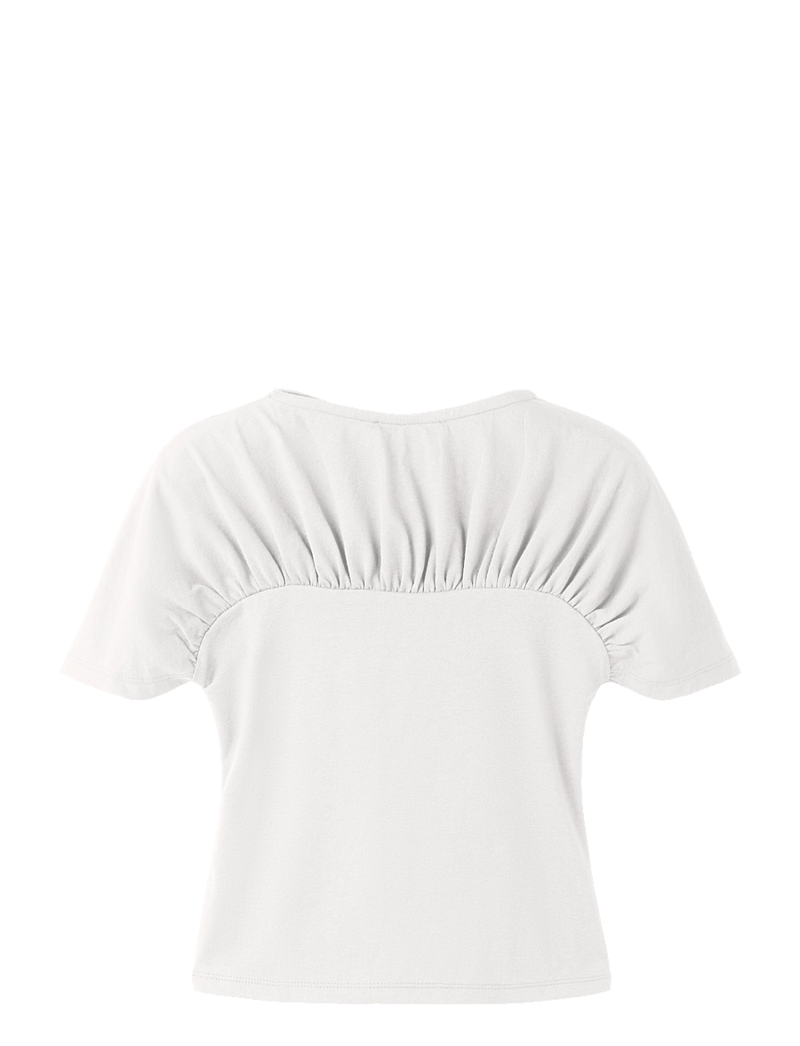 name it - NKFNALIA SS TOP - lühikeste varrukatega t-särgid - cloud dancer - 0
