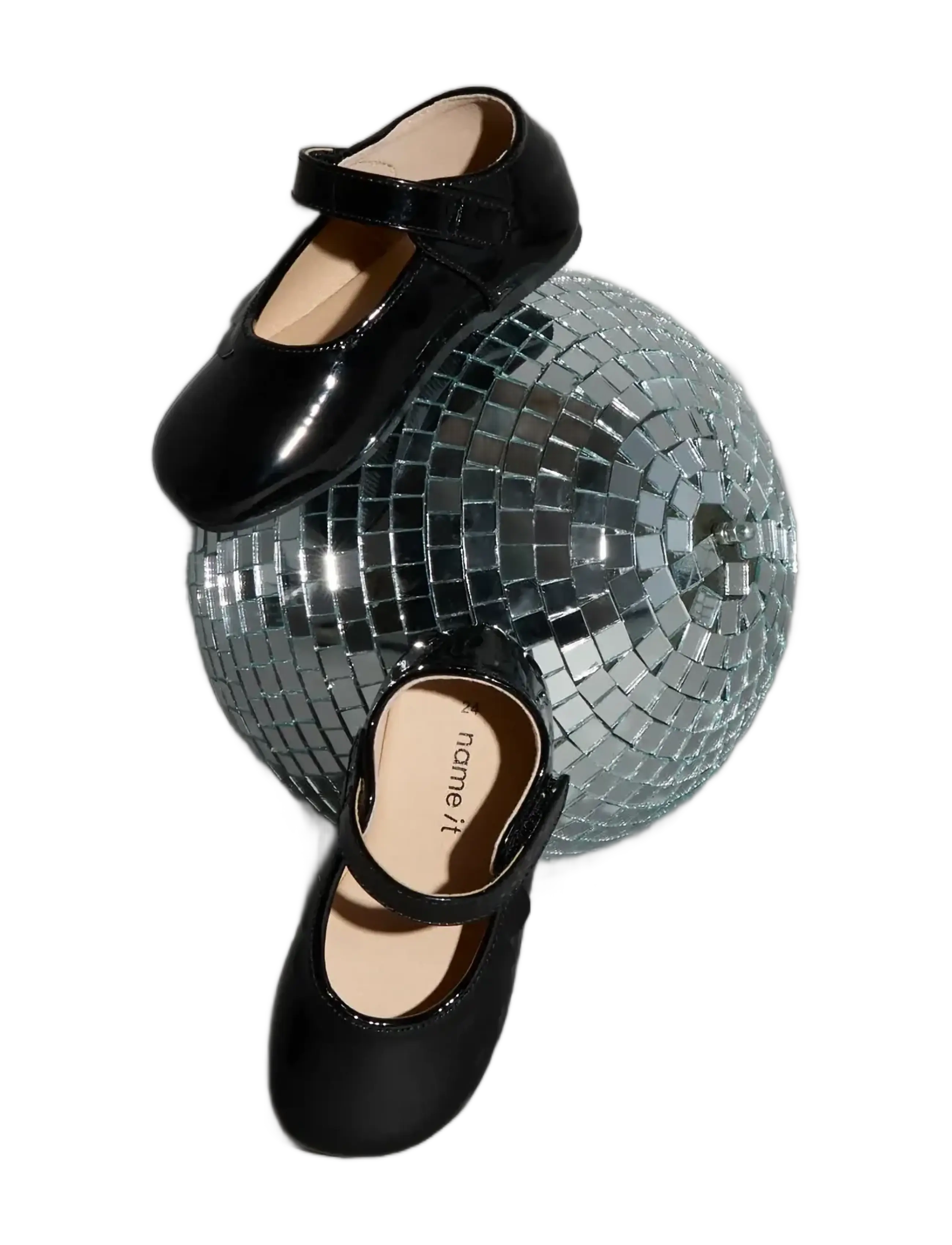 name it - NMFRACHEL PATENT BALLERINA - ballerinas & slip ons - black - 5