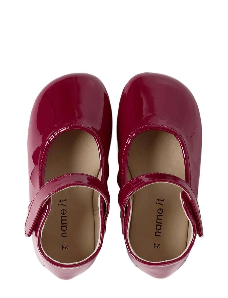 name it - NMFRACHEL PATENT BALLERINA - ballerinas & slipper - tango red - 3
