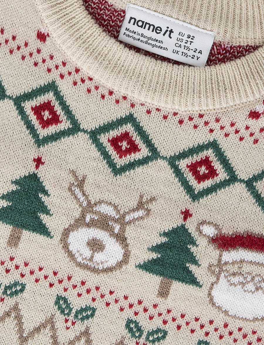 name it - NMNRALKOS LS KNIT - pullover - peyote - 2