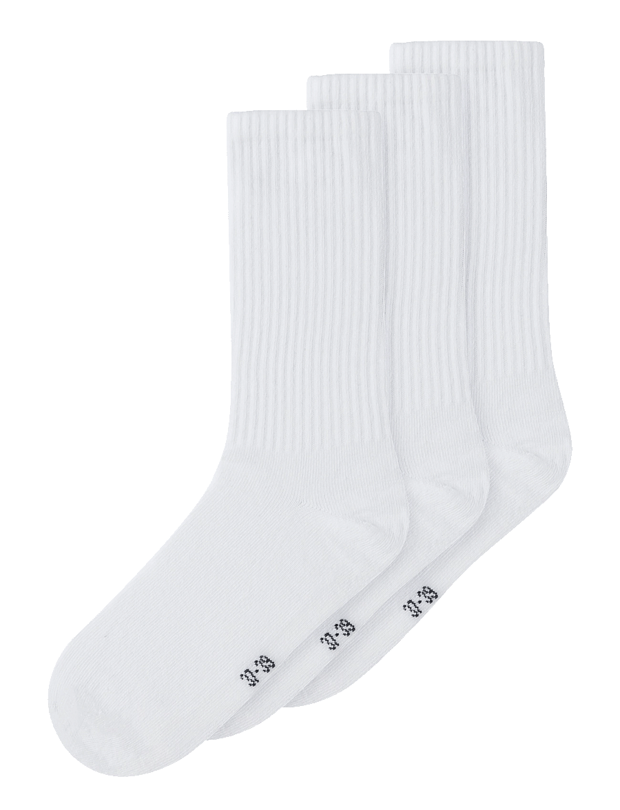 name it - NKNFRANKIE 3P SOCK NOOS - strømper - bright white - 0
