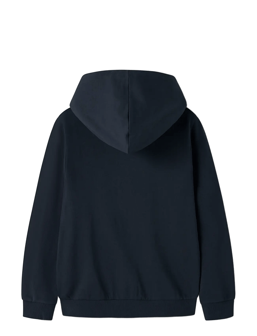 name it - NKMFLO LS SWEAT CARD WH BRU - fleecejacken - dark sapphire - 1