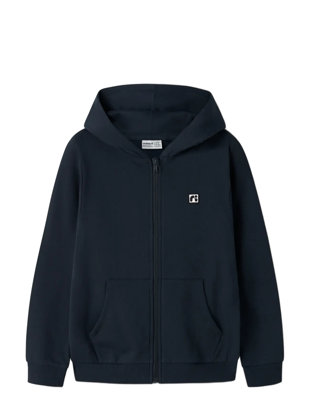 name it - NKMFLO LS SWEAT CARD WH BRU - fleecejakker - dark sapphire - 2