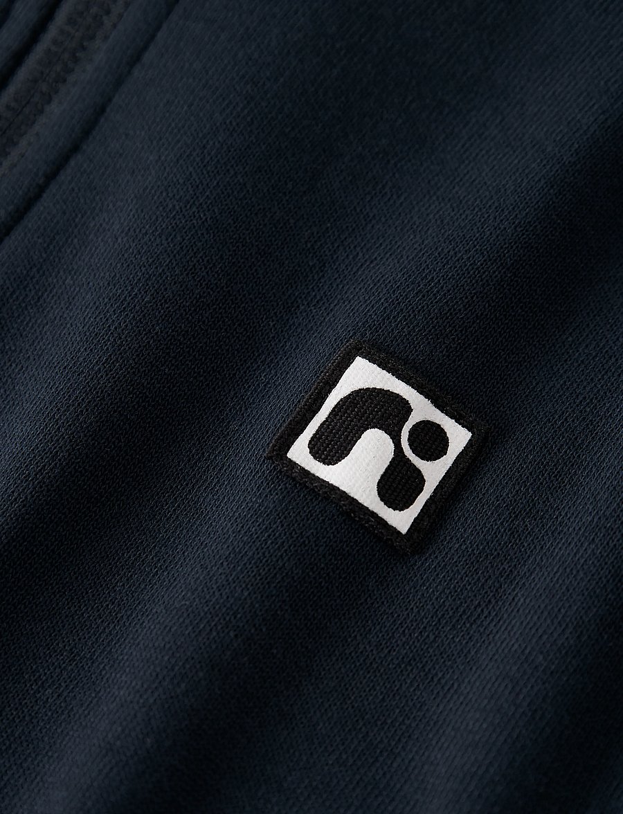 name it - NKMFLO LS SWEAT CARD WH BRU - fleecejacken - dark sapphire - 3