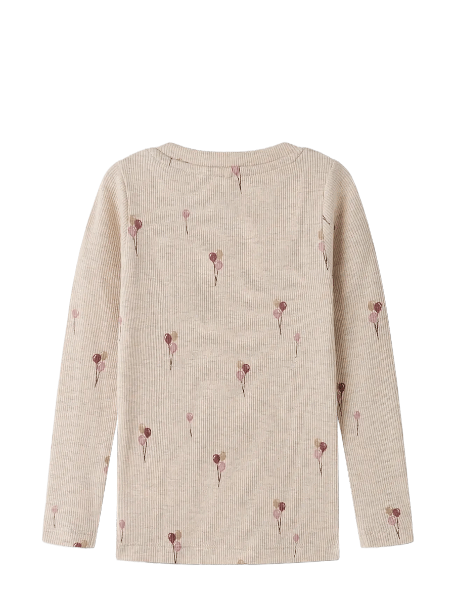 name it - NMFNABILA LS XSL TOP - langärmelig - peyote melange - 1