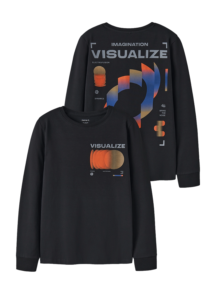 name it - NKMNIGO LS TOP - langärmelig - black - 0