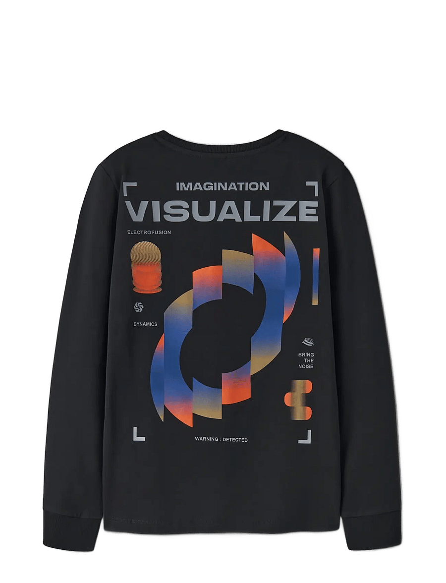 name it - NKMNIGO LS TOP - langärmelig - black - 1