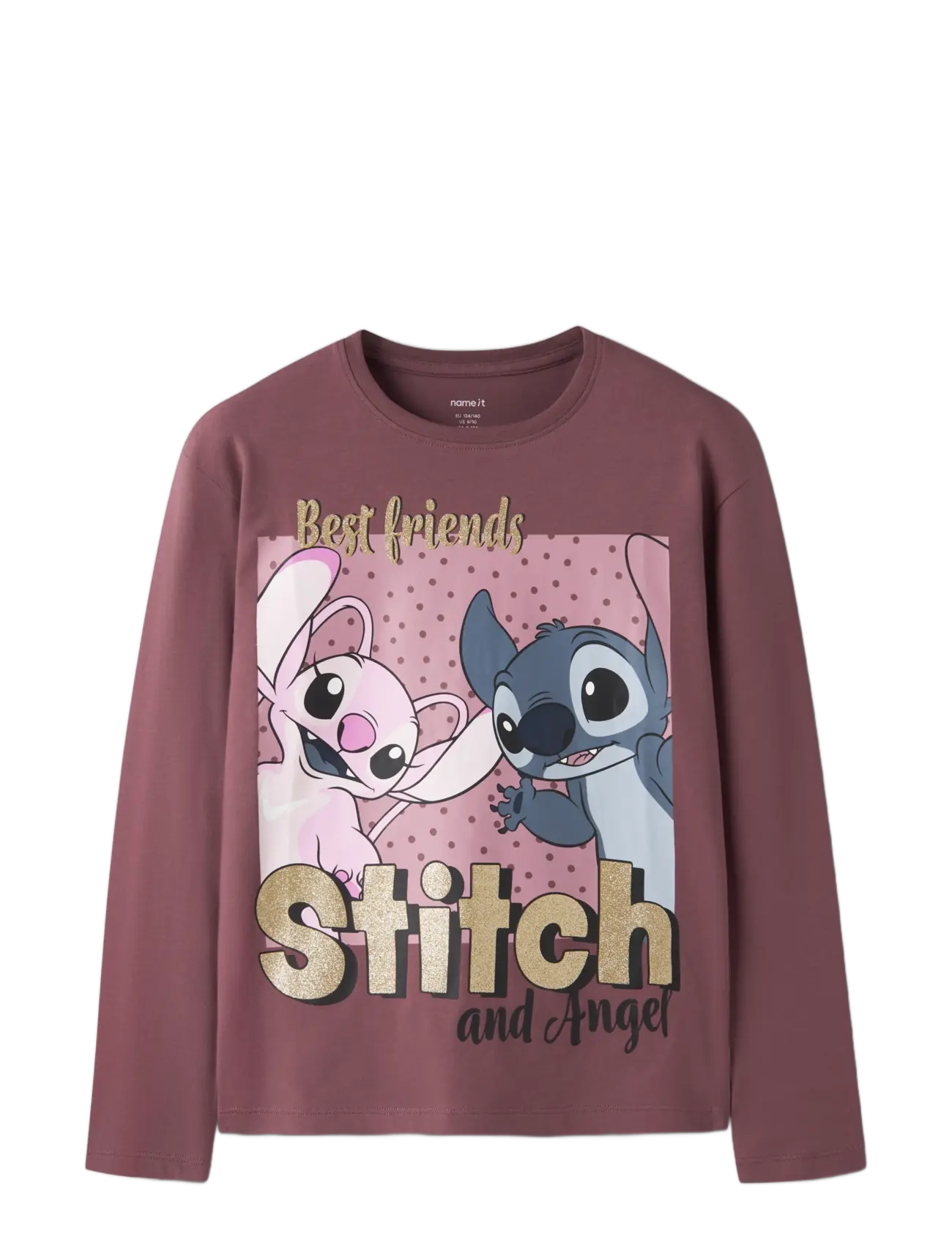 name it - NKFADARA STITCH LS NREG TOP NOOS WDI - långärmade t-shirts - wild ginger - 2