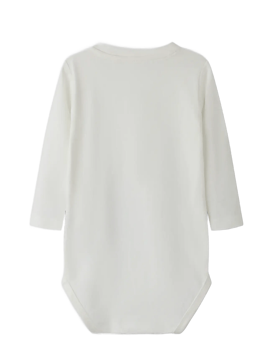 name it - NBMOSMAR LS BODY BOX - langærmede bodyer - cloud dancer - 1