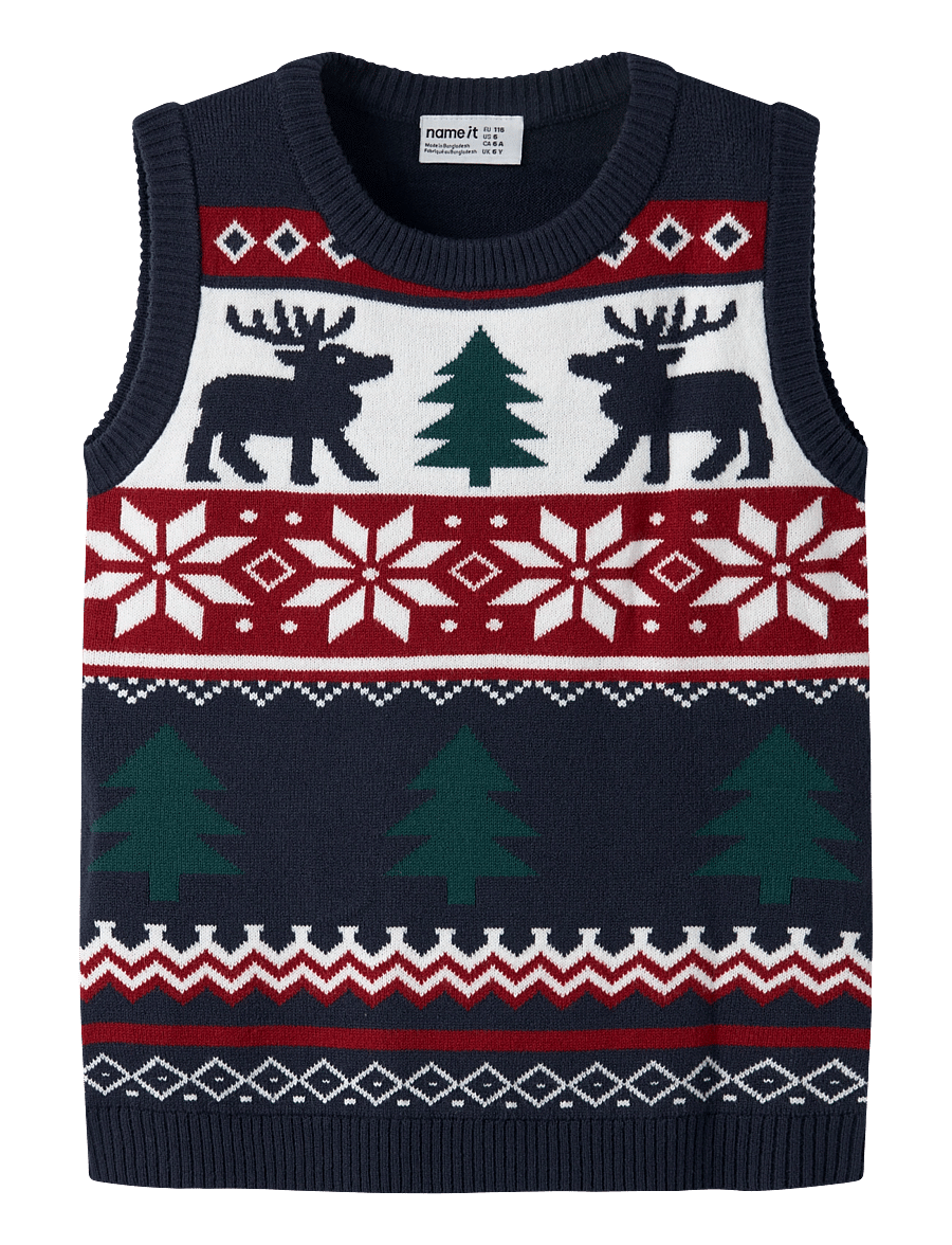 name it - NMMRESSI KNIT VEST - veste - navy blazer - 0