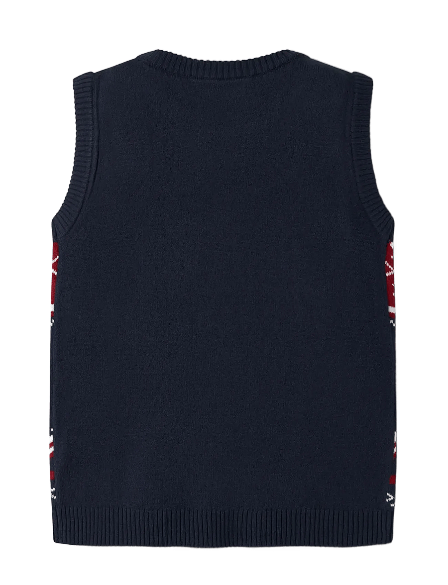 name it - NMMRESSI KNIT VEST - veste - navy blazer - 1